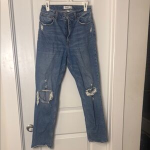 Abercrombie curve love 90s straight ultra high rise